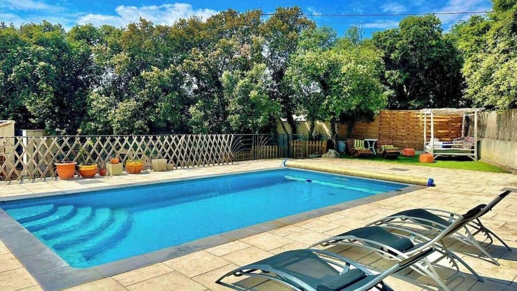 Appart Independent Garden Pool & Spa Sussargues Luaran gambar